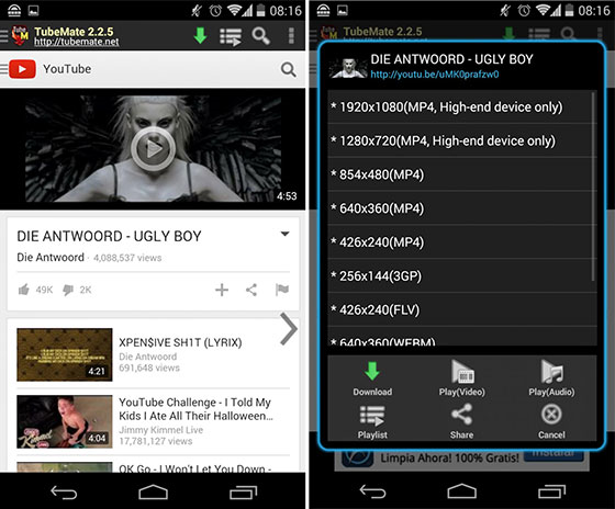 best free youtube downloader for android tablet
